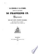 La censura e la stampa sotto il governo di Francesco IV