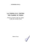 La Chiesa di S. Pietro dei Fabbri in Terni
