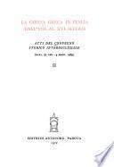 La Chiesa greca in Italia dall'VIII [i. e. ottavo] al XVI [i. e. sedicesimo] secolo