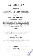 La chimica applicata all'agricoltura ed alla fisiologia