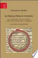 La chimica fisica di Aristotele