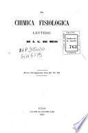 La chimica fisiologica