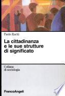 La cittadinanza e le sue strutture di significato