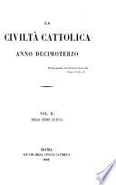 LA CIVILTA CATTHOLICA. VOL. II. 1862.