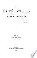 la civilta cattolica anno decimoquatarto volume v