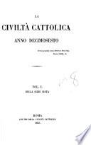 La Civilta Cattolica Anno Decimosesto VOL.I Della Serie Sesta
