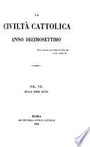 la civilta cattolica anno decimosettimo