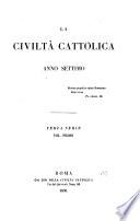 La Civilta Cattolica Anno Settimo