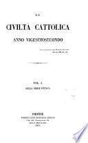 la civilta cattolica anno vigesimosecondo