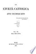 La civiltà cattolica pubblicazione periodica per tutta l'Italia