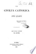 La civiltà cattolica pubblicazione periodica per tutta l'Italia