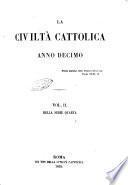 La civiltà cattolica pubblicazione periodica per tutta l'Italia