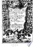 La Clio overo cinquanta sonetti sopra piu persone della famiglia o casata degli Adimari che da che s'ha notizia del suo principio in Firenze fino all'anno 1550