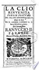 La Clio rinvenita