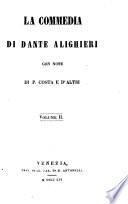 La commedia, con note di P. Costa e d'altri