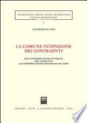 La comune intenzione dei contraenti