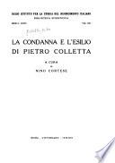 La condanna e l'esilio di Pietro Colletta