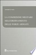 La condizione militare nell'ordinamento delle forze armate