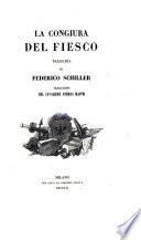 La Congiura Del Fiesco Tragedia Di Federico Schiller Traduzione Del Cavaliere Andrea Maffei
