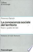 La conoscenza sociale del territorio