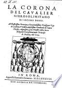 La Corona Del Cavalier Gierosolimitano