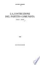 La costruzione del Partito comunista, 1923-1926