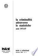 La criminalità attraverso le statistiche