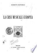 La crisi musicale europea