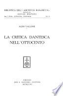 La critica dantesca nell'Ottocento