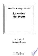 La Critica del testo
