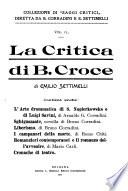 ... La critica di B. Croce