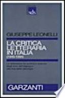 La critica letteraria in Italia (1945-1994)