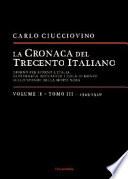 La cronaca del Trecento italiano