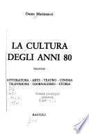 La cultura degli anni 80
