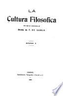 La Cultura filosofica ...