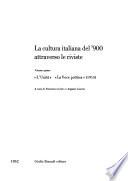La cultura italiana del '900 attraverso le riviste