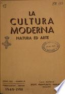 La cultura moderna rivista quindicinale illustrata
