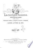La cultura moderna rivista quindicinale illustrata