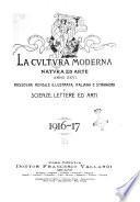 La cultura moderna rivista quindicinale illustrata