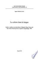 La Culture dans la langue