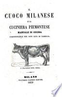 La cuoco milanese e la cuciniera piemontese manuale di cucina indispensabile per ogni ceto di famiglia