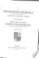 La declinazione magnetica e la sua variazione nello spazio scoperte da Cristoforo Colombo