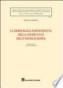 La democrazia partecipativa nella governance dell'Unione europea