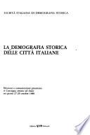 La Demografia storica delle città italiane
