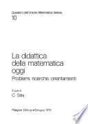 La Didattica della matematica oggi