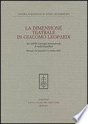 La dimensione teatrale in Giacomo Leopardi