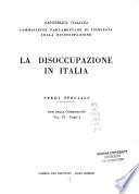 La disoccupazione in Italia