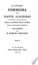 La divina commedia, col com. del p. P. Venturi