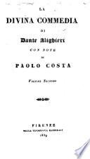La divina commedia, con note di P. Costa
