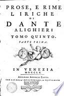 La Divina commedia di Dante Alighieri ... Tomo primo [-quinto]
